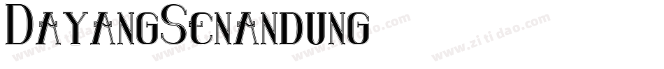 Dayang Senandung字体转换